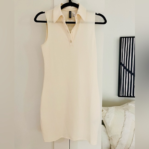 NWT H&M Ribbed Collared Tennis Dress - Picture 5 of 12